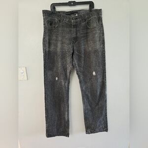 Rocawear Jeans Mens 38 Distressed Gray Vintage Y2K Baggy Classic Fit Denim